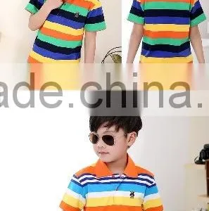 Hot Summer Selling 100% Cotton Children Polo T-shirts thumbnail-3