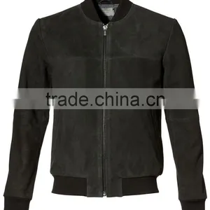Suede Bomber Jacket thumbnail-1