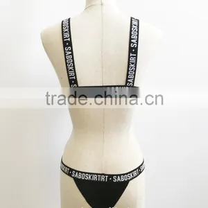 2017 New Design Letters Printing Open Sexy Girl Full Photo Fashion Sexy Girl Swimwear thumbnail-6