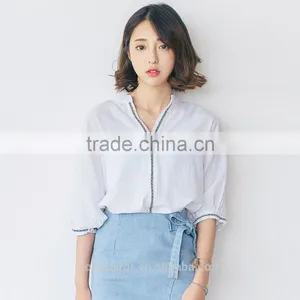 Business Women Popular and Beautiful Cotton Shirt thumbnail-6