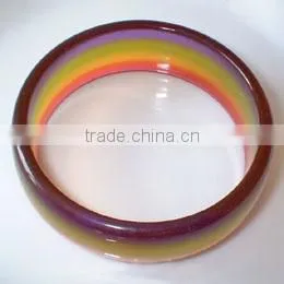 Resin Bracelets/fashion Bracelets/fashion Bangles/rainbow Bracelets/rainbow Jewlery/stylish Bracelets/resin Jewelry thumbnail-1