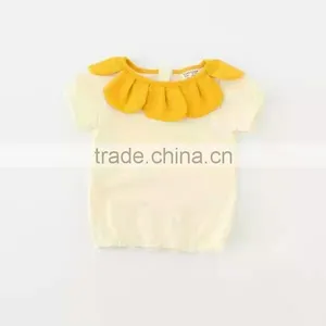 2016 Style High Quality Shirt 100% Cotton Fabric for T-Shirt Lace Baby Shirt thumbnail-1