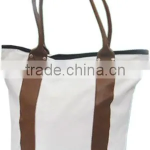 Leather Canvas Tote Bags thumbnail-1