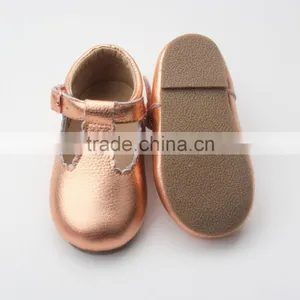 2017 OEM Factory Leather Baby Shoes Rubber Sole Baby Dress Shoes thumbnail-2
