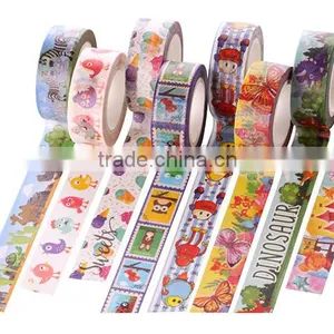 Multicolor Customized Japan Washi Tape 1.5cm*10m Cut by Hand Adhesive Paper Tape Whole Roll no Trace Removeable thumbnail-2