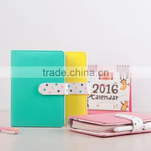 Creative Planner Custom Personal Diary Planner With Metal Buckle Emboss Logo PU Leather Notebook thumbnail-2