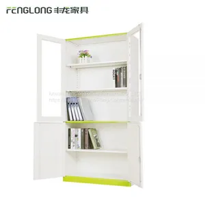 Laboratory and Library Used Stainless Steel Glass Door Display Cabinet thumbnail-2
