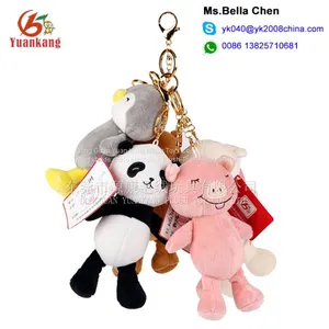 Mini Stuffed Animal Key Chain Soft Toy Custom Plush Panda Keychain thumbnail-1