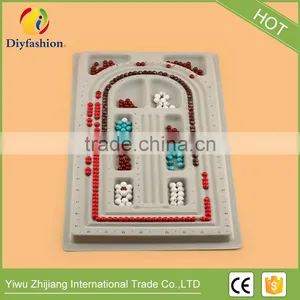PE DIY Beads Design Flocking Plate Template Board for Necklace thumbnail-1