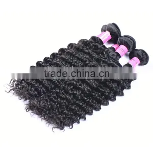 Indian Virgin Curly Hair Deep Wave 100% Unprocessed Human Hair Weft Mocha Hair Indian Deep Curly thumbnail-5