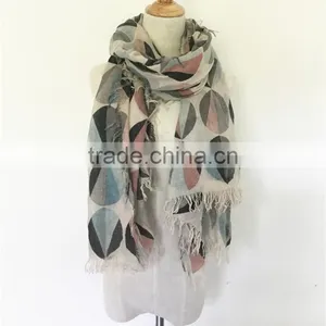 China Factory Hot Air Balloon Print Scarf High Qualith Women Lady Scarf thumbnail-2