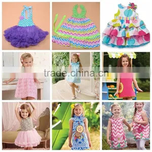 American Girls Multi Color Chevron Satin Halter Dress With Rose Tutu Dress thumbnail-6