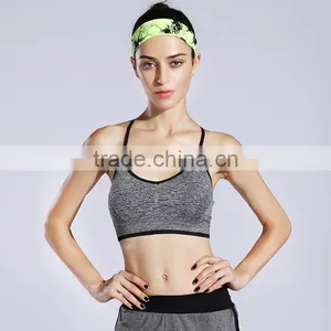 Women's Strappy Back Yoga Padded Sports Bra thumbnail-4