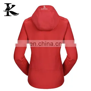 Woman Jacket Softshell Hiking Red Jacket thumbnail-3