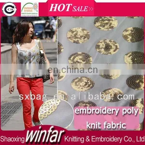 Spangle Sequin Embroidery Fabric for Lady Dress Garment thumbnail-1