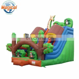 New Design Apple Tree Super Fun Kids Inflatable Dry Slide thumbnail-1