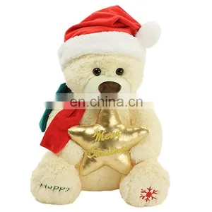 2017 Hot Sell Christmas Plush Toys Stuffed Plush Christmas Decoration Candy Teddy Bear Toy thumbnail-1