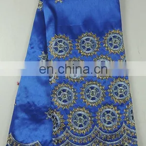Latest Raw Silk Embroidery George Lace(BG-014) thumbnail-4