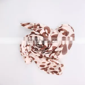Store Fashion Joker Multi Leopard Print Pashmina Chiffon Silk Shawls Scarf thumbnail-3