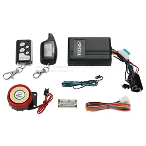 2 Way Motorcycle Alarm LCD Display Analog Vibriation thumbnail-1