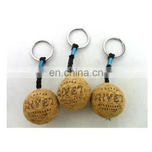 Custom Cheap Promotional Printing Foam Floating Cork Keychain thumbnail-1