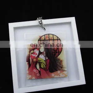 New Design Promotional Gift Square Keychain Acrylic thumbnail-3