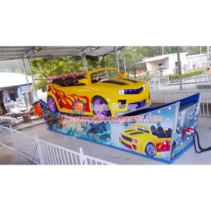 Zhongshan Amusement Park Equipment Outdoor Playground Flying Car, Rotation Ride Kiddie Rides 8 Seat Auto Bee Fly Car, thumbnail-3