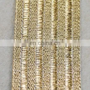 Hot Sale Lurex Elastic Tape Elastic Band With Gold Thread for Clothes thumbnail-3