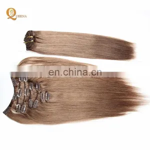 Hottest Products on the Market 100g 120g 160g 220g Remy Human Hair Extensions Clip on thumbnail-2