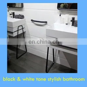 2018 Amazing Metal Vanity Base for Grey Bathroon Design thumbnail-3