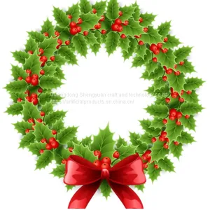 Wholesale Artificial Christmas Wreath Christmas Ornament Interior Decoration thumbnail-1