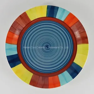Wholesale Custom Cheap Restaurant Bulk Ceramic Printed Dinner Plate thumbnail-2