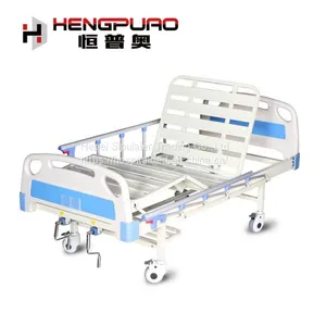 Home Medical Equipment Two Cranks Elderly Care Bed With Mute Wheel thumbnail-1