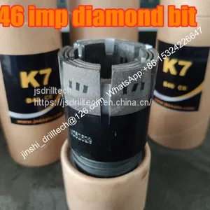 B46 Single Tube Bits, Impregnated Diamond Core Drill Bits, Exploration Drilling Bit, Rock Coring, Geotechnical Drilling Bits thumbnail-1