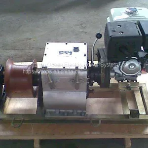 Gasoline Engine Powered Winch; Pulling Motored Winch; Cable Pulling Motored Engine Winch thumbnail-1