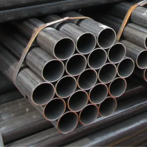 Low Price ASTM ERW Black Carbon Welded Steel Round Pipe and Tube thumbnail-3