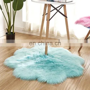 New Design Home Carpet Microfiber Synthetic Sheepskin Faux Fur Rug thumbnail-5
