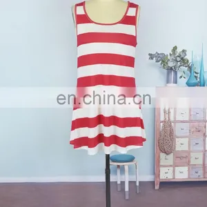 Family Outfits Summer Mom And Me Matching American Flag Print Sleeveless Vest T Shirt Tops (this Link for Girls,1-12years) thumbnail-4