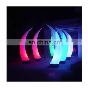 Wholesale 2.5mH Ivory Inflatable Led Tube Attractive Party Decoration thumbnail-5