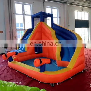 Backyard Inflatable Water Slide Oxford Kids Bouncy Castle With Pool thumbnail-4