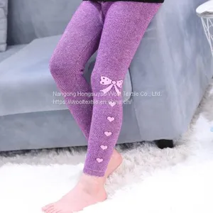 Lovely Printed Kids Leggings High Quality Cotton Soft Children Leggings With Bow Decoration thumbnail-3