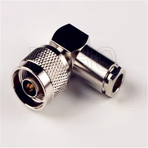 Right Angle Male Plug Clamp RF TNC Connector for LMR300 5D-Fb Cable thumbnail-1