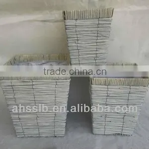 2013 New Beautiful Woven Willow Garden Decoration Flowerpot thumbnail-4