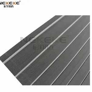 NEKEKE 6mm Dark Gray + White Lines Boat Yacht Marine EVA Deck Foam Sheet Composite Outdoor Decking thumbnail-4