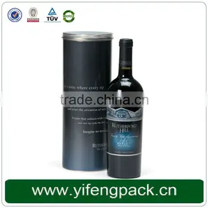 Custom Fancy Round Tube Paper Cardboard Wine Gift Boxes, 0503111YF Round Gift Box Wholesale thumbnail-2