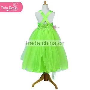 High Quality and Luxury Green Sequin Dress for Kids Party thumbnail-3