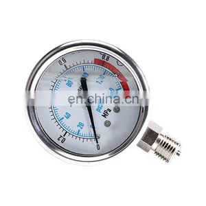 Various Models Shockproof Type Stainless Steel Water/Oil/Steam/Compressed Air Support Customization Differential Pressure Gauge thumbnail-4