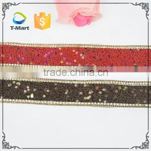 Bling Bling Fashion Hot Fix Rhinestone Trimming Stiking on Dress thumbnail-1