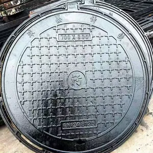 Custom-Sized Ductile Iron Manhole Cover With Mill Test Report for Road Drainage thumbnail-4