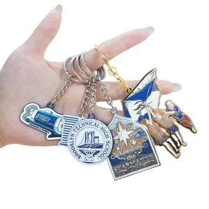 Promotional Llaveros de Metal Keychain Custom Logo Cute Key Ring Kawaii Metal Keyring Keychain Accessories thumbnail-1
